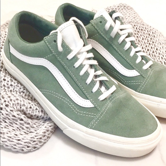 seafoam green vans